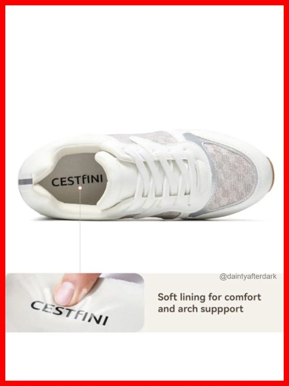 Women's Wedge Sneakers Platform High Heel Lace Up Athletic Shoes